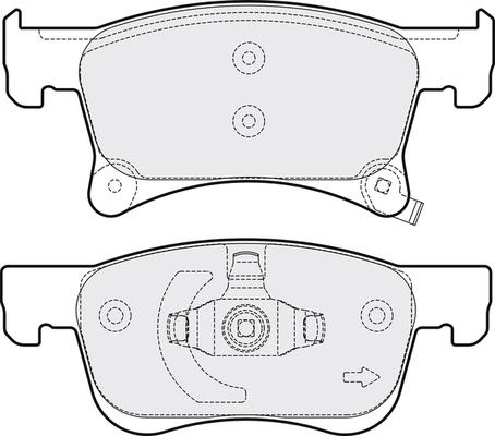 APEC PD3752 - Комплект спирачно феродо, дискови спирачки vvparts.bg