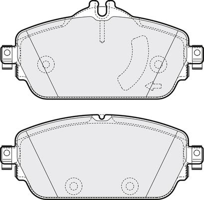 Mercedes-Benz 4208903 - Комплект спирачно феродо, дискови спирачки vvparts.bg