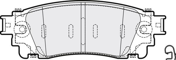 APEC PD3769 - Комплект спирачно феродо, дискови спирачки vvparts.bg