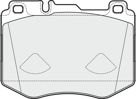 APEC PD3760 - Комплект спирачно феродо, дискови спирачки vvparts.bg