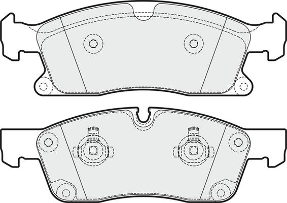 APEC PD3704 - Комплект спирачно феродо, дискови спирачки vvparts.bg