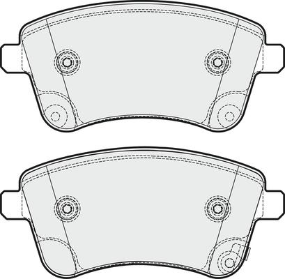 Ferodo FSL4339 - Комплект спирачно феродо, дискови спирачки vvparts.bg