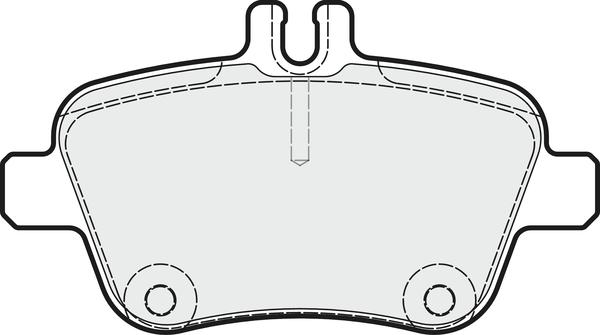 APEC PD3722 - Комплект спирачно феродо, дискови спирачки vvparts.bg