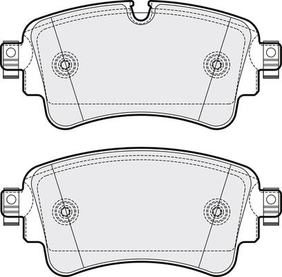 APEC PD3776 - Комплект спирачно феродо, дискови спирачки vvparts.bg