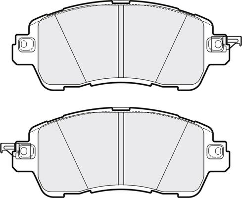 APEC PD3773 - Комплект спирачно феродо, дискови спирачки vvparts.bg