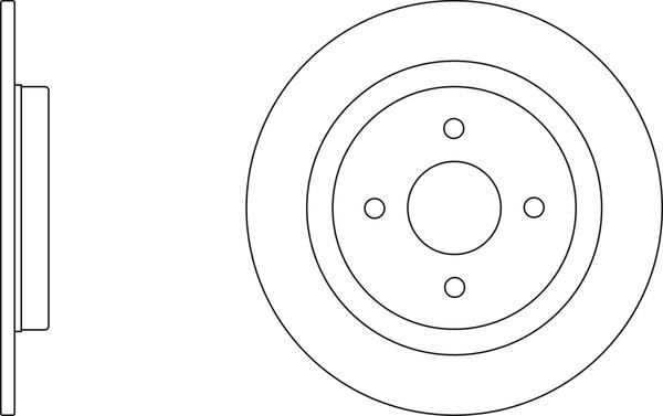 APEC SDK6449 - Спирачен диск vvparts.bg