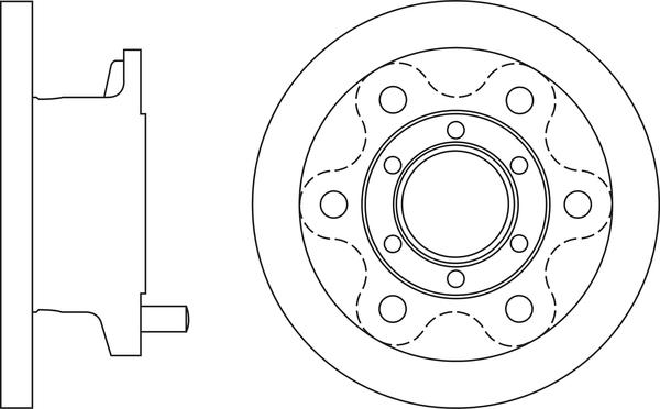 APEC SDK6535 - Спирачен диск vvparts.bg