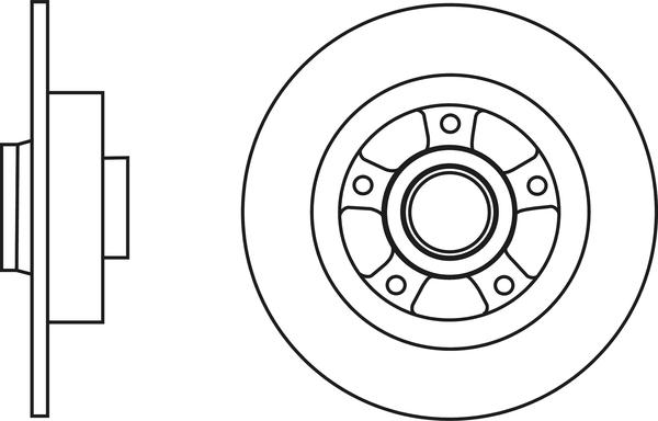 APEC SDK6655 - Спирачен диск vvparts.bg