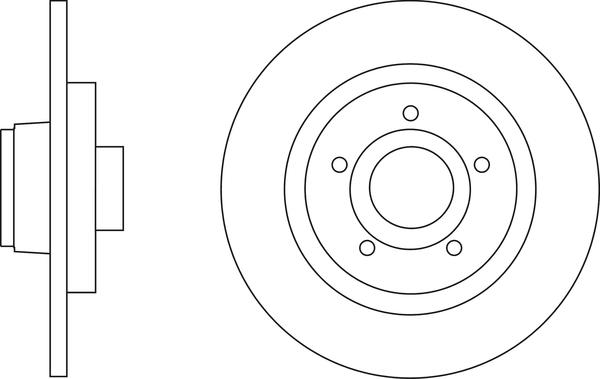 APEC SDK6610 - Спирачен диск vvparts.bg