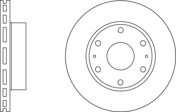 APEC SDK6636 - Спирачен диск vvparts.bg