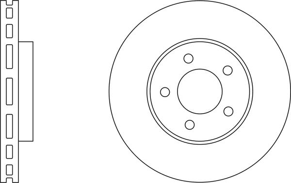 APEC SDK6039 - Спирачен диск vvparts.bg