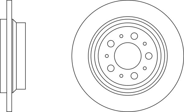 Meyle 515 523 0014 - Спирачен диск vvparts.bg