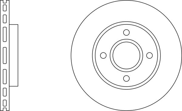 APEC SDK6027 - Спирачен диск vvparts.bg