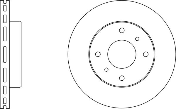 APEC SDK6156 - Спирачен диск vvparts.bg