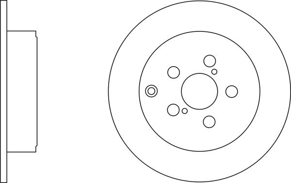 BOSCH 204173009 - Спирачен диск vvparts.bg