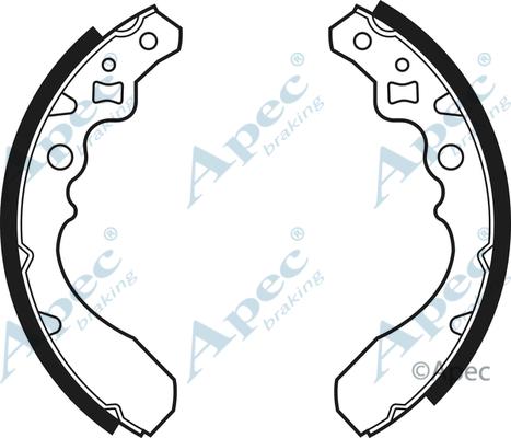 APEC SHU490 - Комплект спирачна челюст vvparts.bg