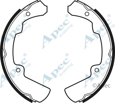 APEC SHU457 - Комплект спирачна челюст vvparts.bg