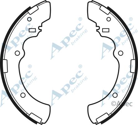 APEC SHU464 - Комплект спирачна челюст vvparts.bg