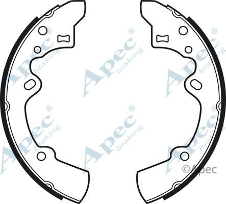 APEC SHU463 - Комплект спирачна челюст vvparts.bg