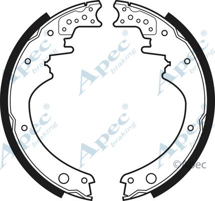APEC SHU419 - Комплект спирачна челюст vvparts.bg