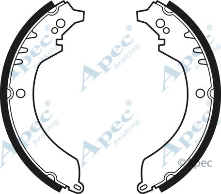 APEC SHU417 - Комплект спирачна челюст vvparts.bg