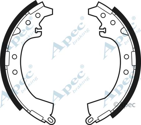 APEC SHU484 - Комплект спирачна челюст vvparts.bg