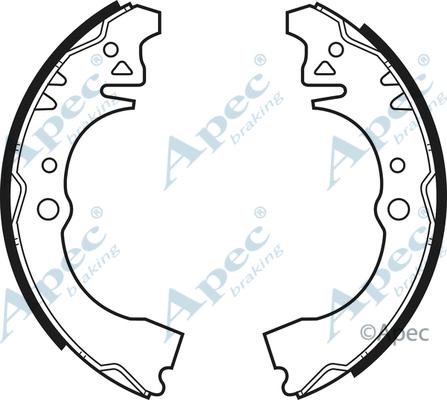 APEC SHU487 - Комплект спирачна челюст vvparts.bg