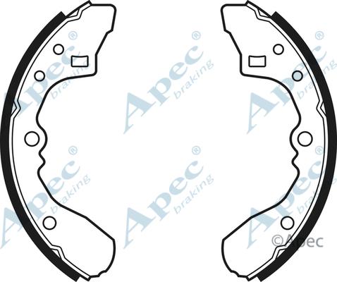 APEC SHU432 - Комплект спирачна челюст vvparts.bg