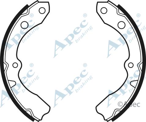 APEC SHU424 - Комплект спирачна челюст vvparts.bg