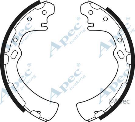 APEC SHU475 - Комплект спирачна челюст vvparts.bg