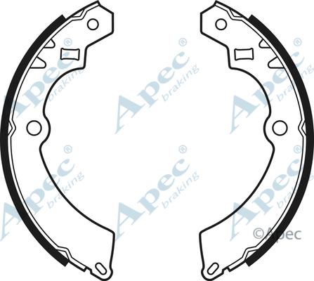APEC SHU476 - Комплект спирачна челюст vvparts.bg