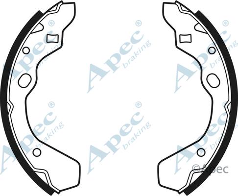 APEC SHU470 - Комплект спирачна челюст vvparts.bg