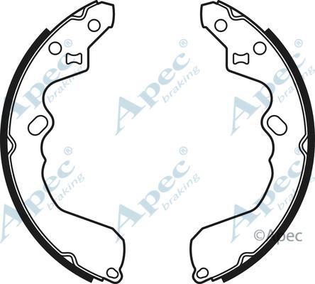 APEC SHU591 - Комплект спирачна челюст vvparts.bg
