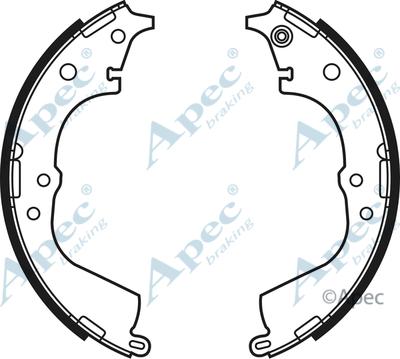 APEC SHU564 - Комплект спирачна челюст vvparts.bg
