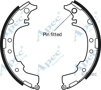 APEC SHU566 - Комплект спирачна челюст vvparts.bg