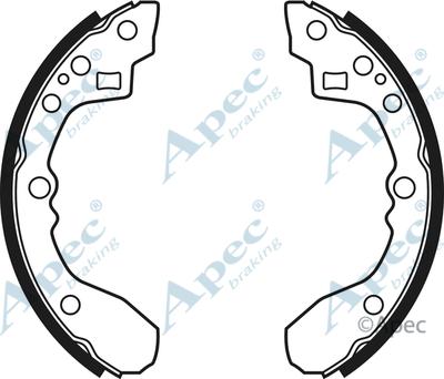 APEC SHU563 - Комплект спирачна челюст vvparts.bg