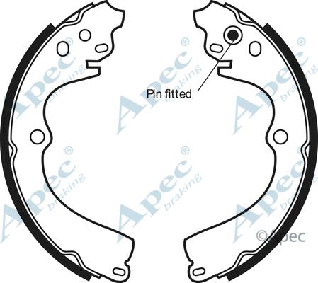 APEC SHU509 - Комплект спирачна челюст vvparts.bg