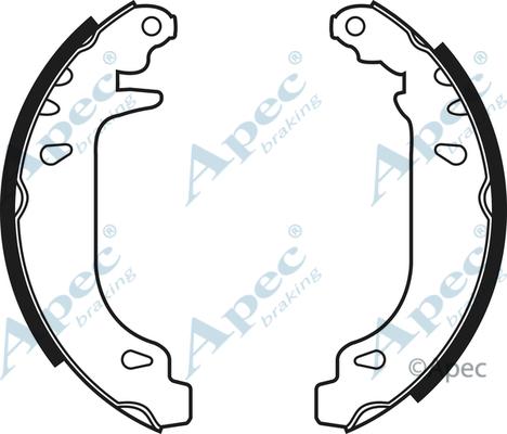 APEC SHU505 - Комплект спирачна челюст vvparts.bg