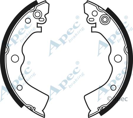 APEC SHU500 - Комплект спирачна челюст vvparts.bg