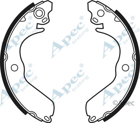 APEC SHU501 - Комплект спирачна челюст vvparts.bg