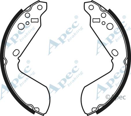 APEC SHU519 - Комплект спирачна челюст vvparts.bg