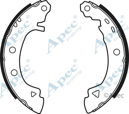 APEC SHU539 - Комплект спирачна челюст vvparts.bg