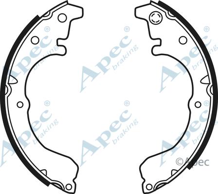 APEC SHU525 - Комплект спирачна челюст vvparts.bg