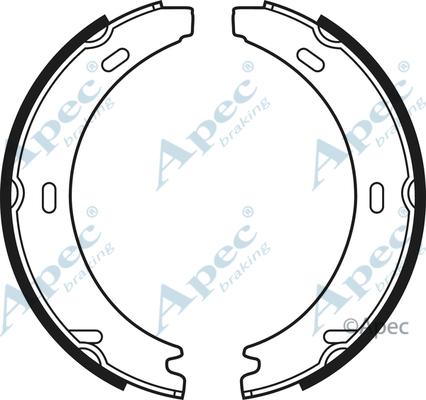 APEC SHU527 - Комплект спирачна челюст, ръчна спирачка vvparts.bg
