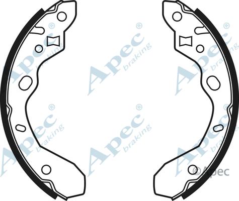 APEC SHU579 - Комплект спирачна челюст vvparts.bg