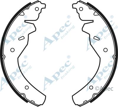 APEC SHU578 - Комплект спирачна челюст vvparts.bg