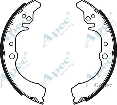 APEC SHU572 - Комплект спирачна челюст vvparts.bg