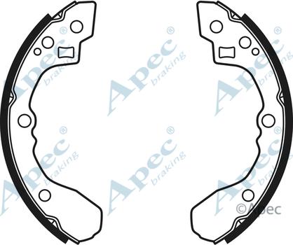 APEC SHU648 - Комплект спирачна челюст vvparts.bg