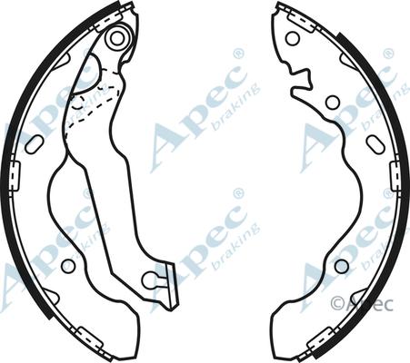 APEC SHU643 - Комплект спирачна челюст vvparts.bg