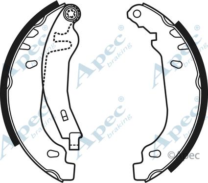 APEC SHU659 - Комплект спирачна челюст vvparts.bg